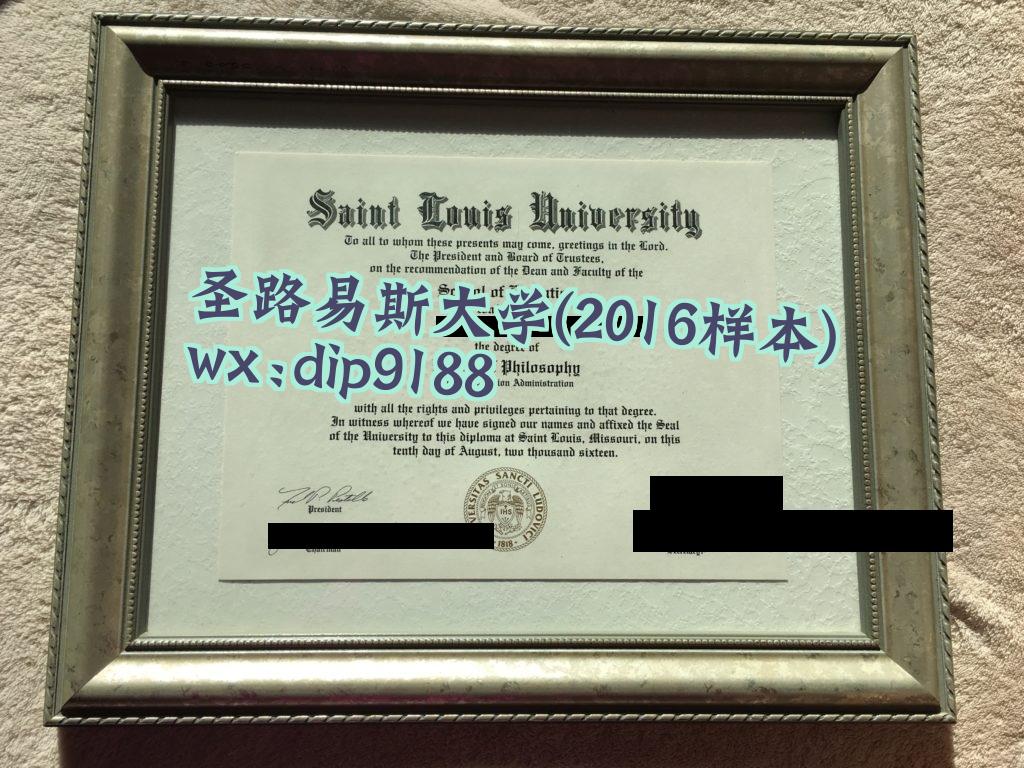 圣路易斯大学学历2016毕业证样本图