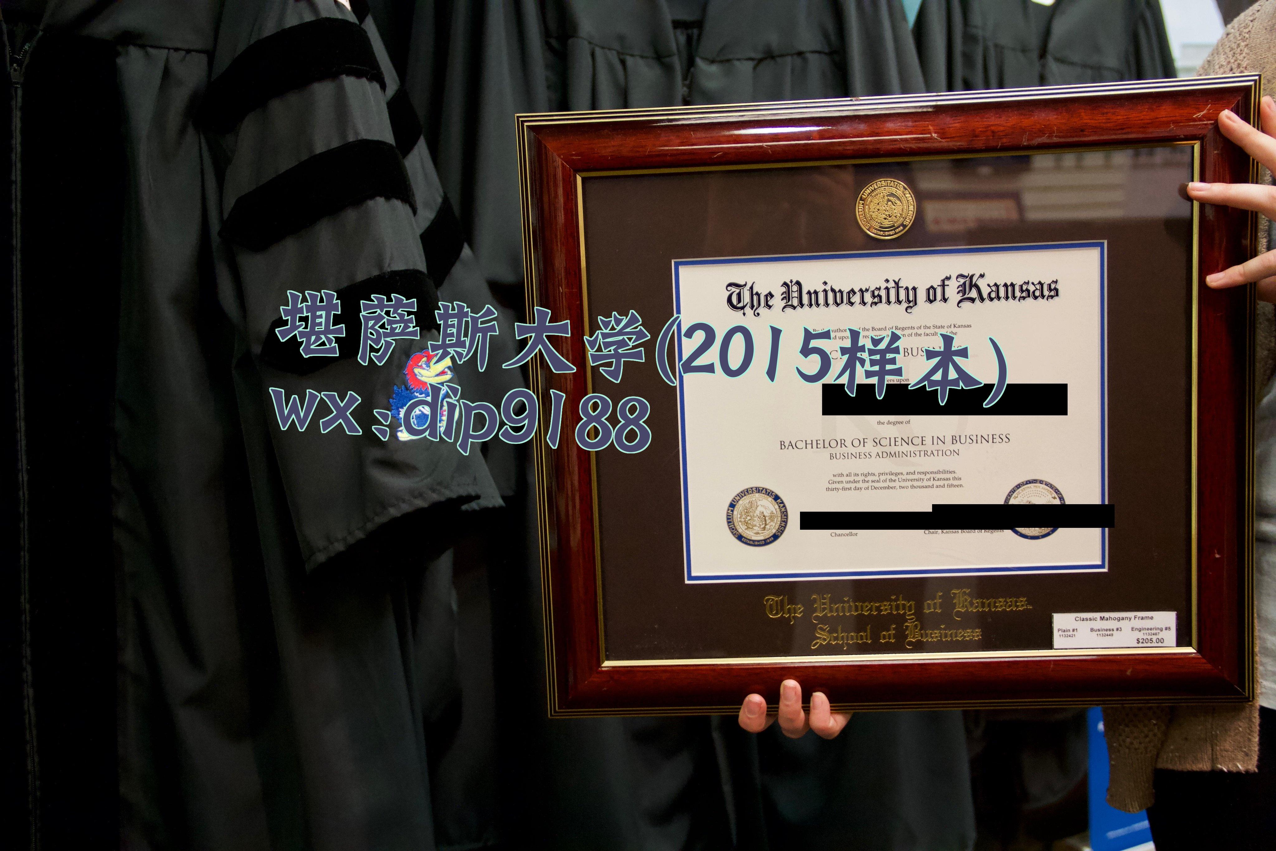 堪萨斯大学学历2015毕业证样本图