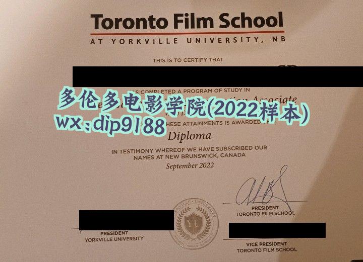 多伦多电影学院学历2022毕业证样本图