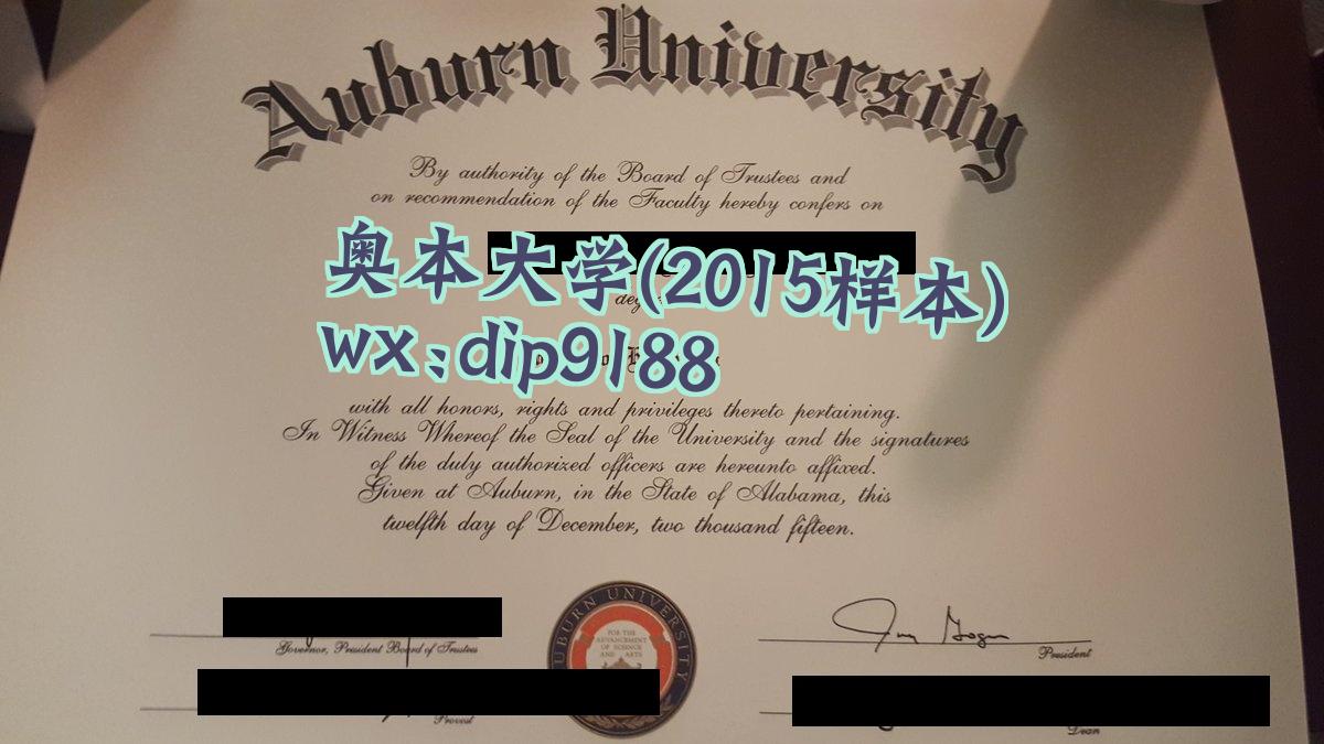 奥本大学学历2015毕业证样本图