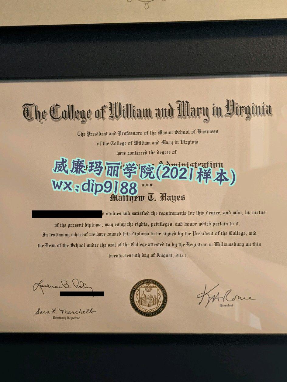 威廉玛丽学院学历2021毕业证样本图