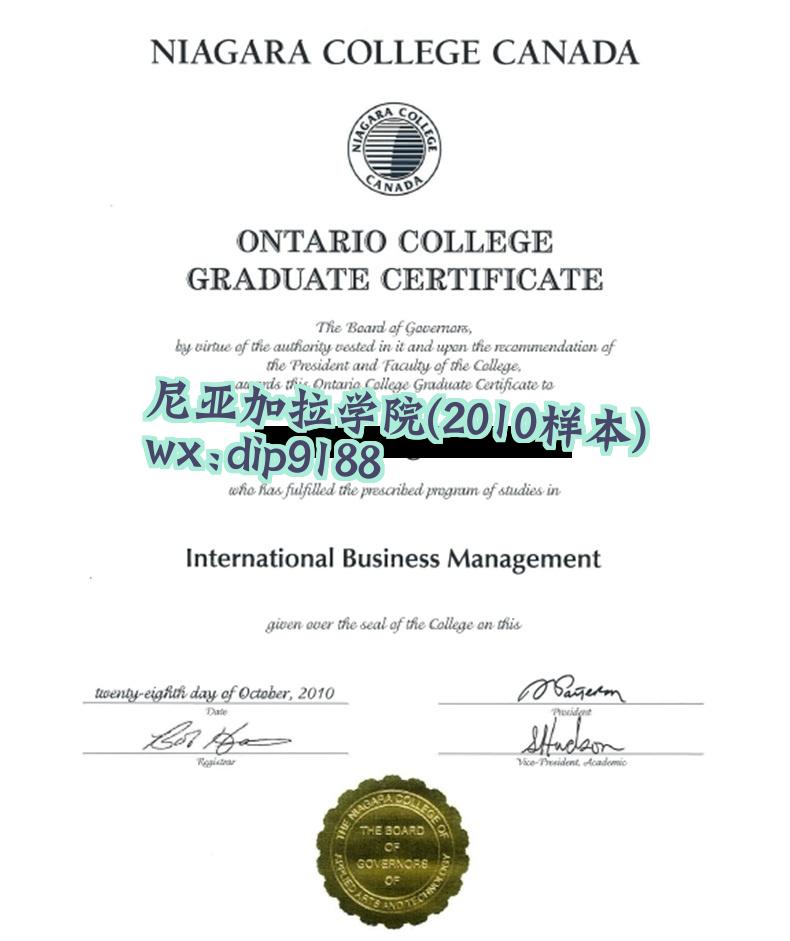 尼亚加拉学院学历2010毕业证样本图