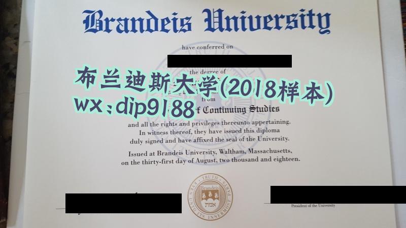 布兰迪斯大学学历2018毕业证样本图