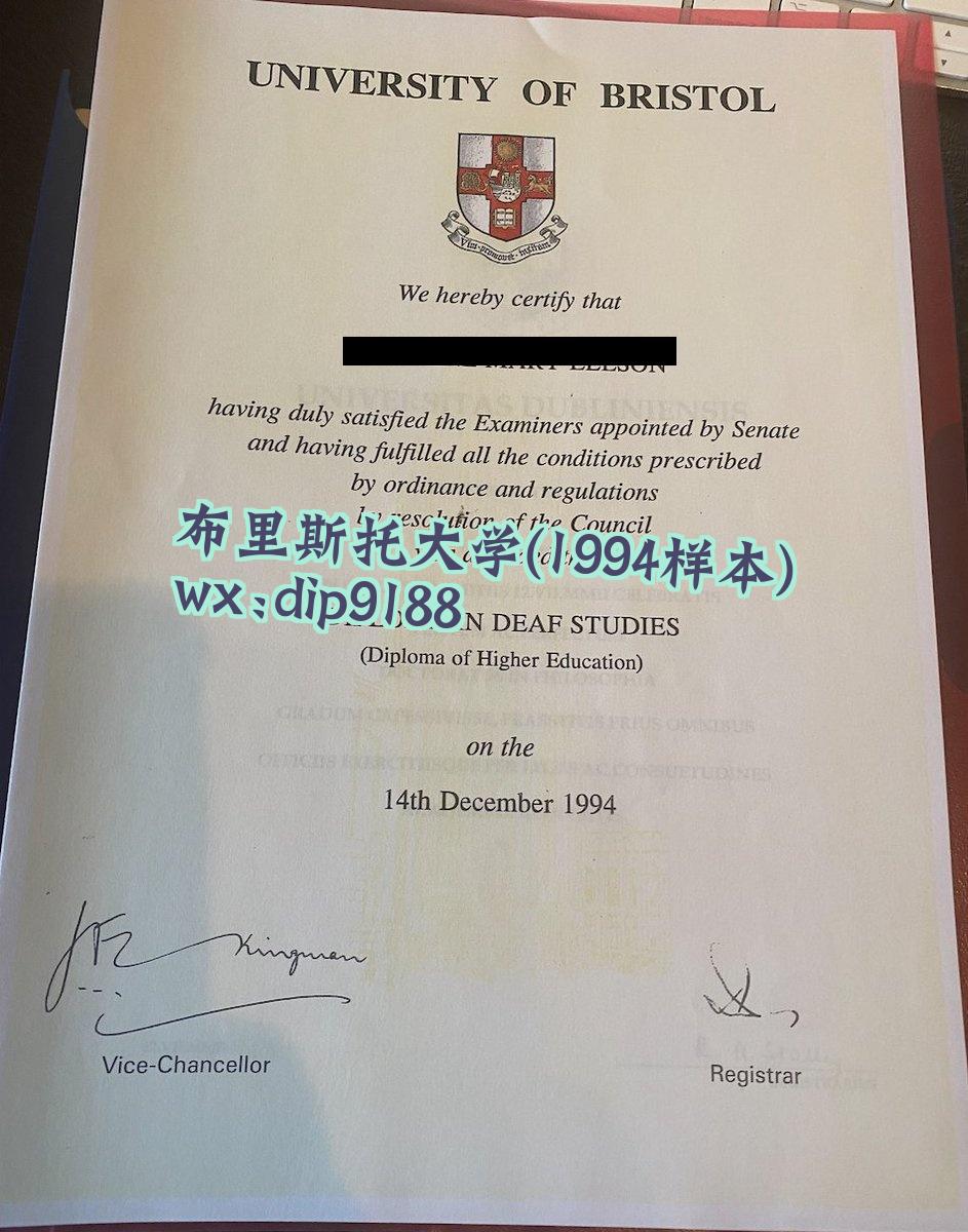 布里斯托大学学历1994毕业证样本图