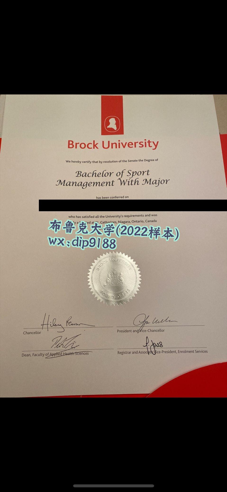 布鲁克大学学历2022毕业证样本图