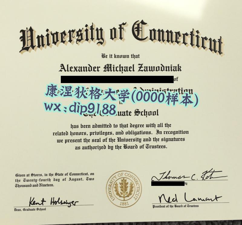 康涅狄格大学学历0000毕业证样本图
