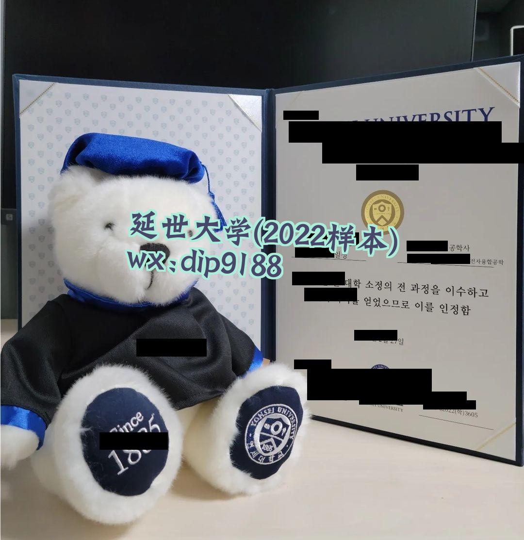 延世大学学历2022毕业证样本图