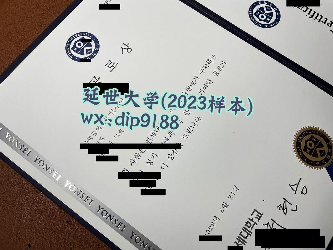 延世大学学历2023毕业证样本图