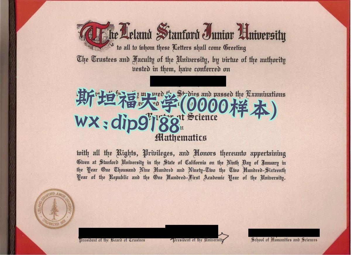 斯坦福大学学历0000毕业证样本图