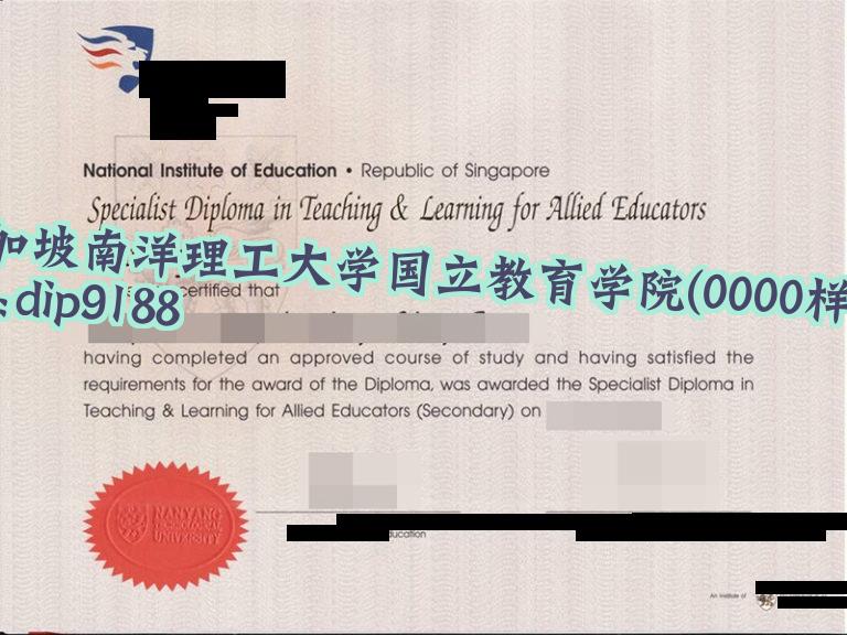 新加坡南洋理工大学国立教育学院学历0000毕业证样本图