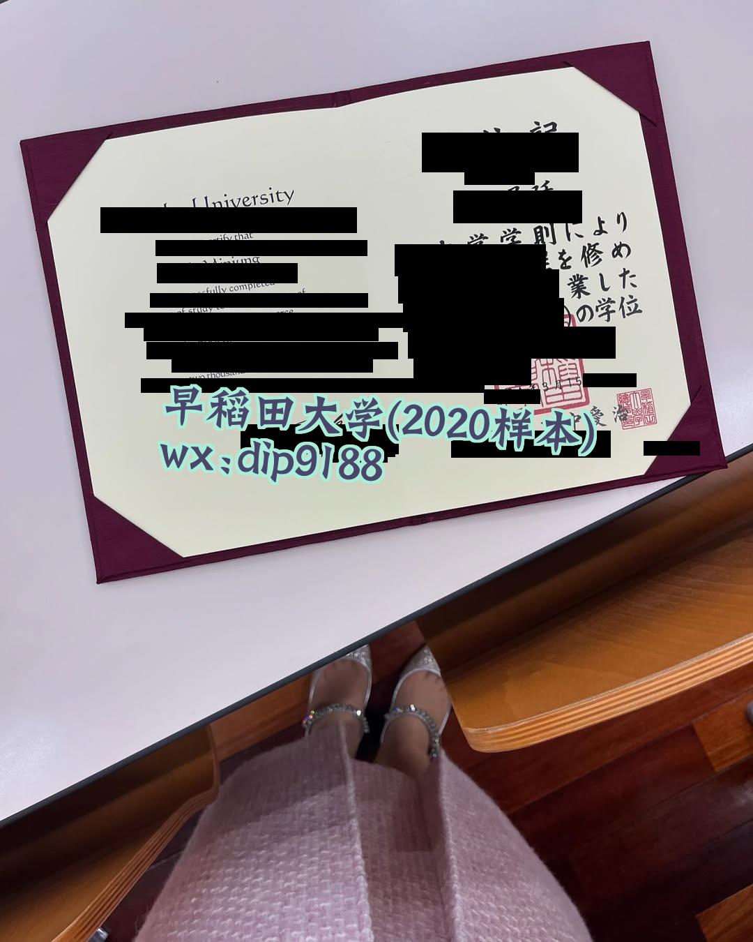 早稻田大学学历2020毕业证样本图