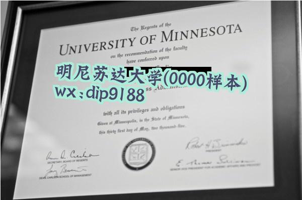 明尼苏达大学学历0000毕业证样本图
