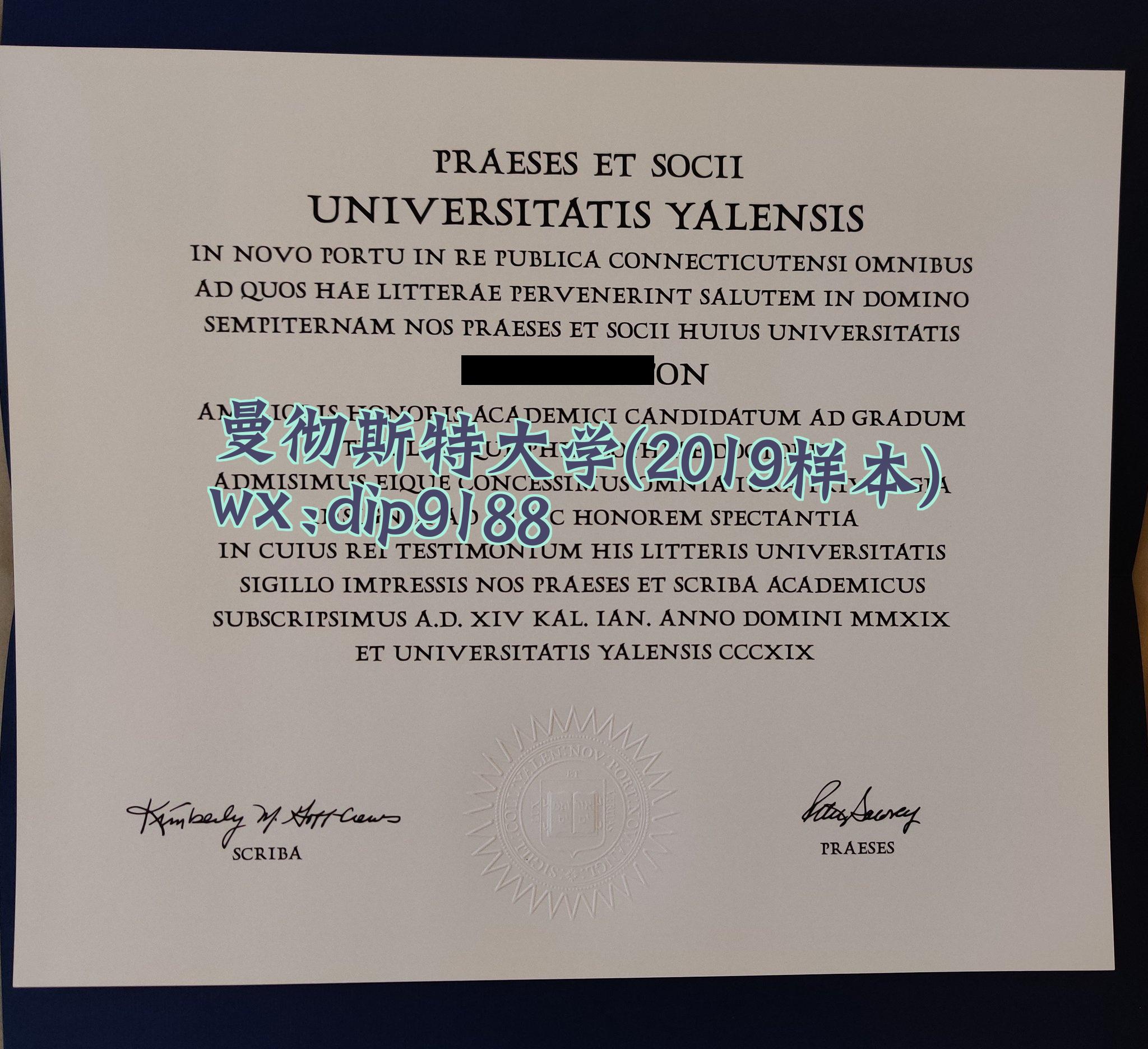 曼彻斯特大学学历2019毕业证样本图