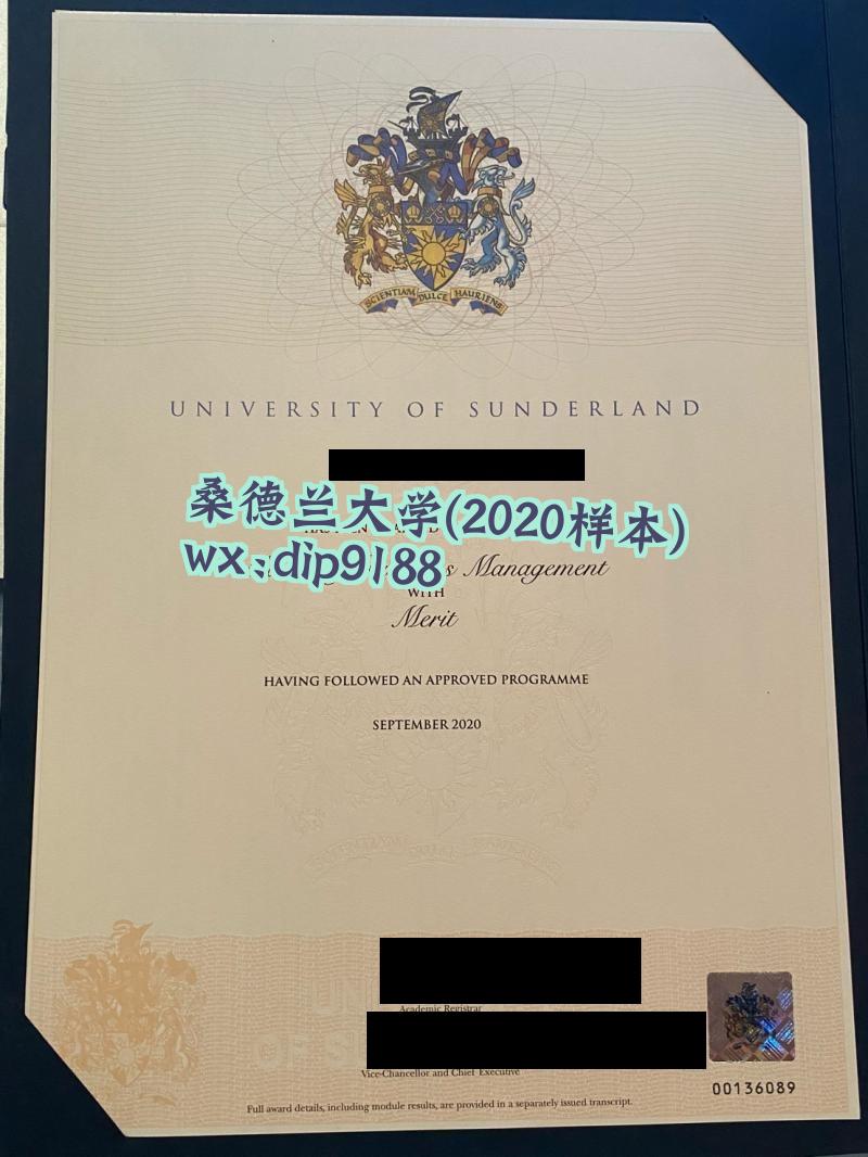 桑德兰大学学历2020毕业证样本图