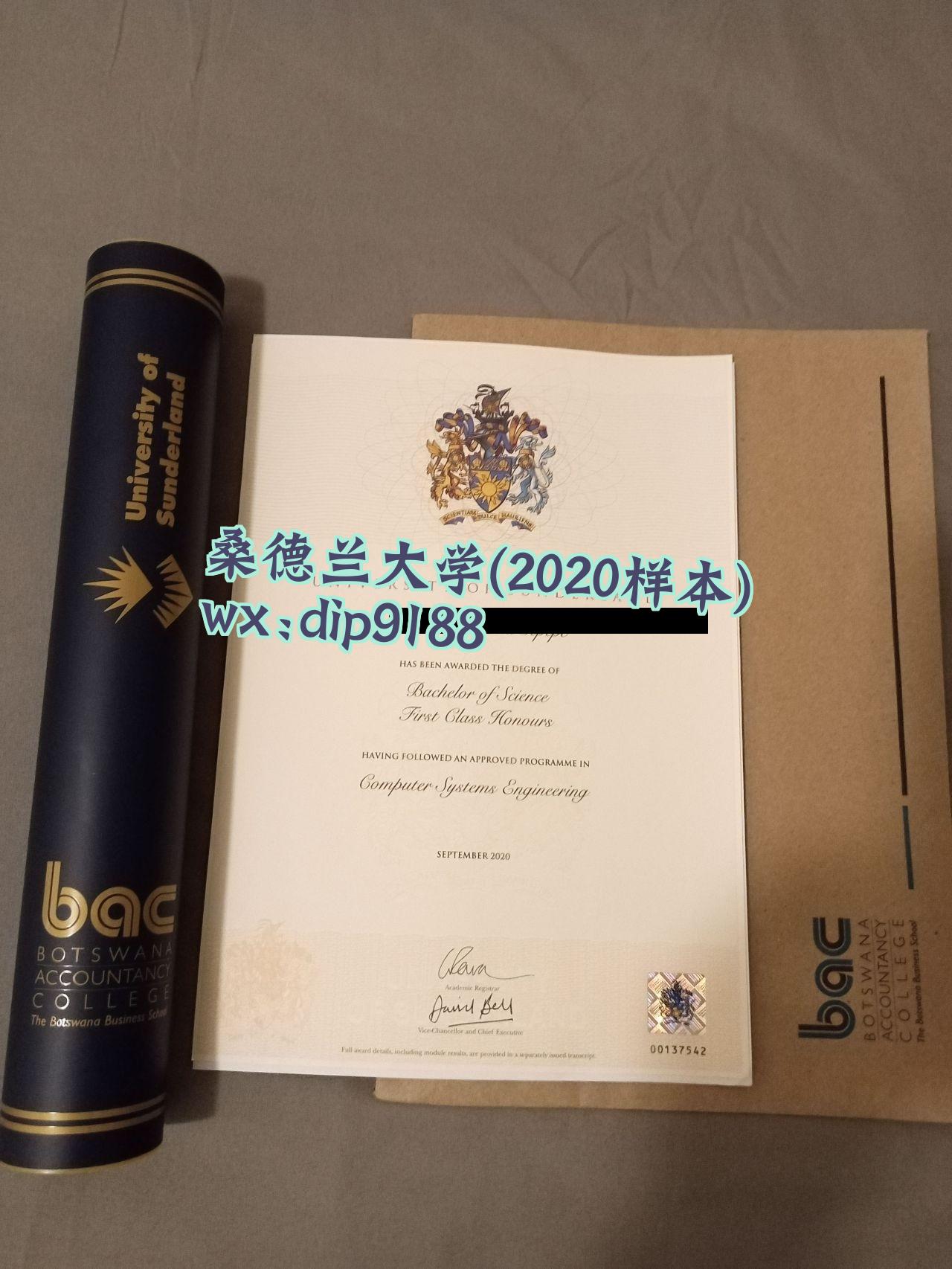 桑德兰大学学历2020毕业证样本图