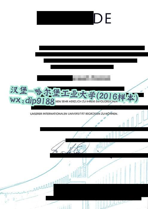 汉堡-哈尔堡工业大学学历2016毕业证样本图