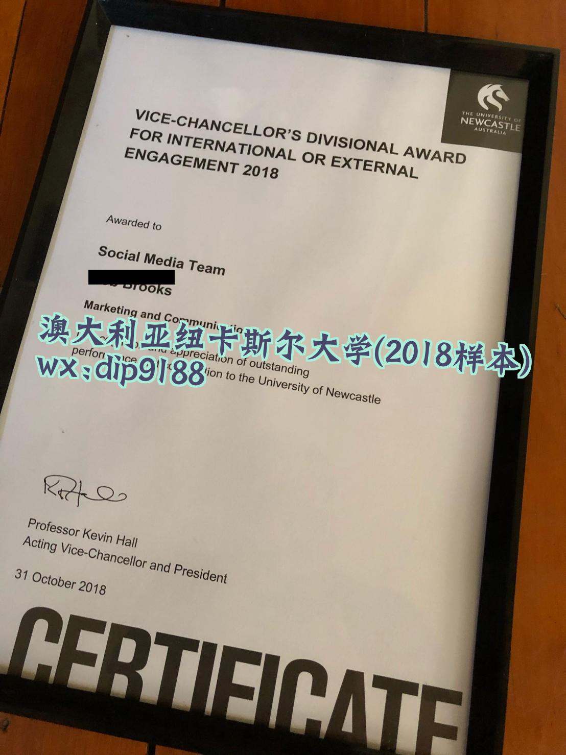 澳大利亚纽卡斯尔大学学历2018毕业证样本图