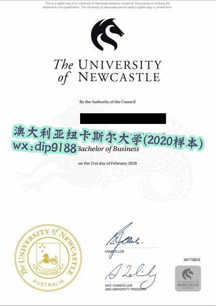 澳大利亚纽卡斯尔大学学历2020毕业证样本图