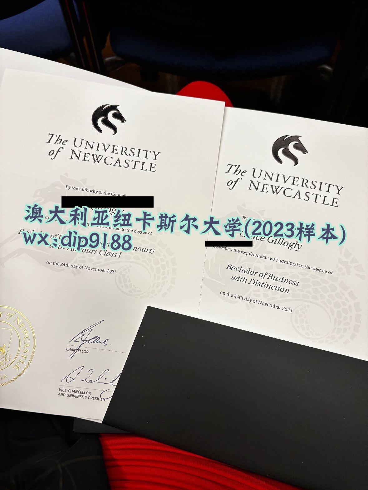 澳大利亚纽卡斯尔大学学历2023毕业证样本图