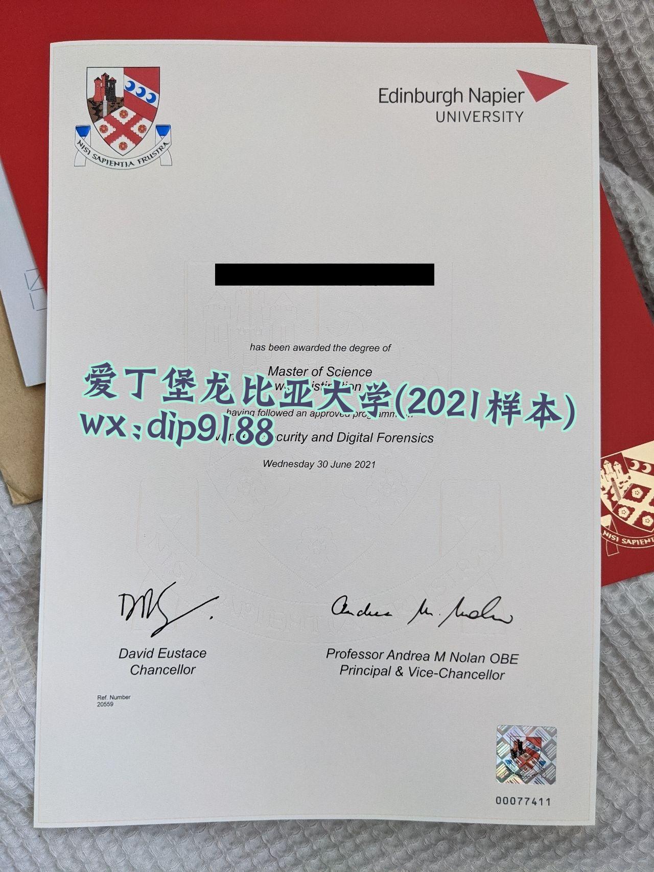 爱丁堡龙比亚大学学历2021毕业证样本图