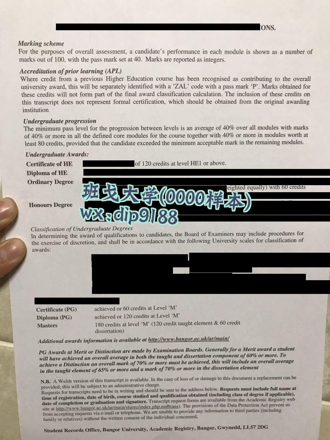 班戈大学学历0000毕业证样本图
