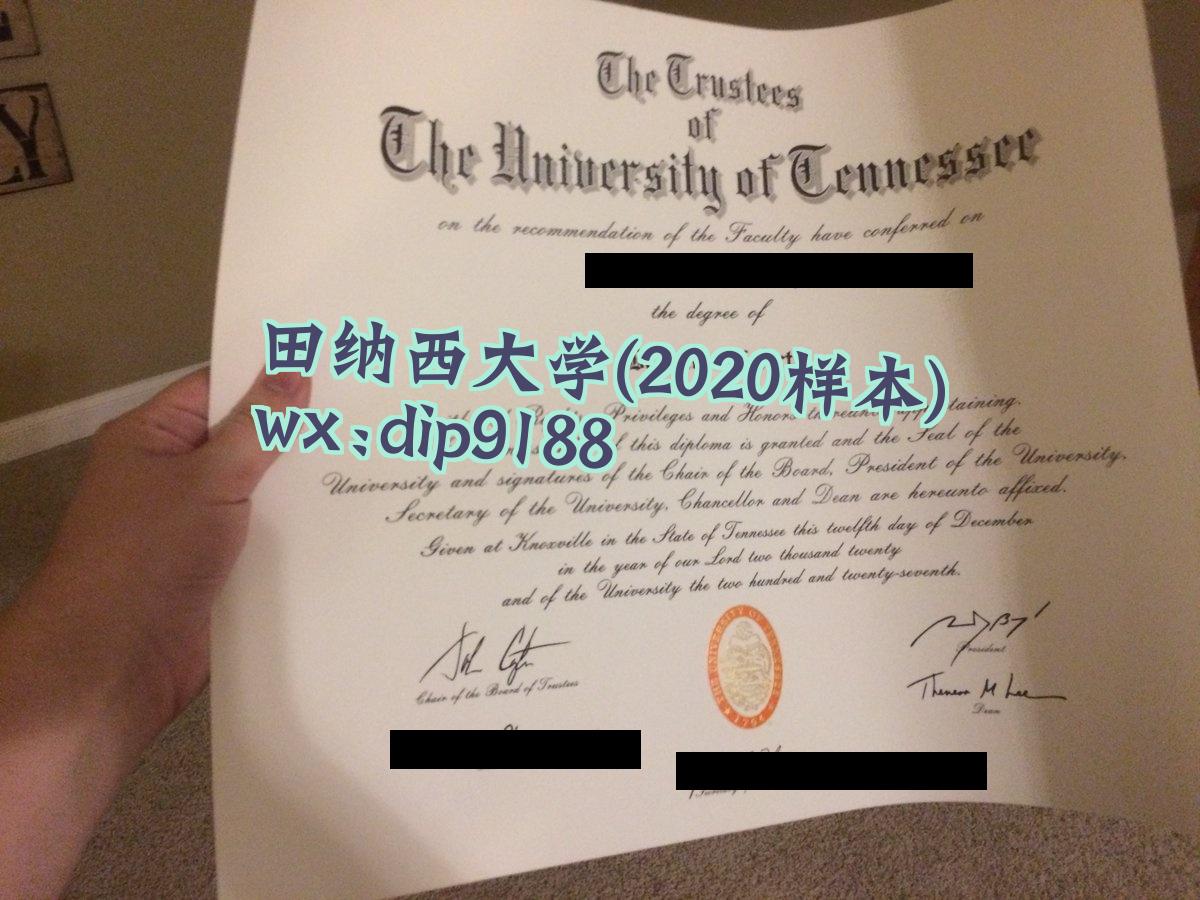 田纳西大学学历2020毕业证样本图