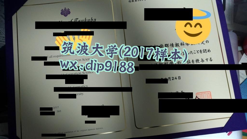 筑波大学学历2017毕业证样本图