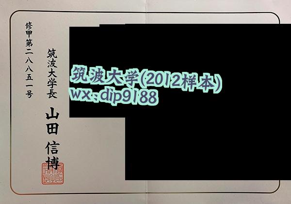 筑波大学学历2012毕业证样本图
