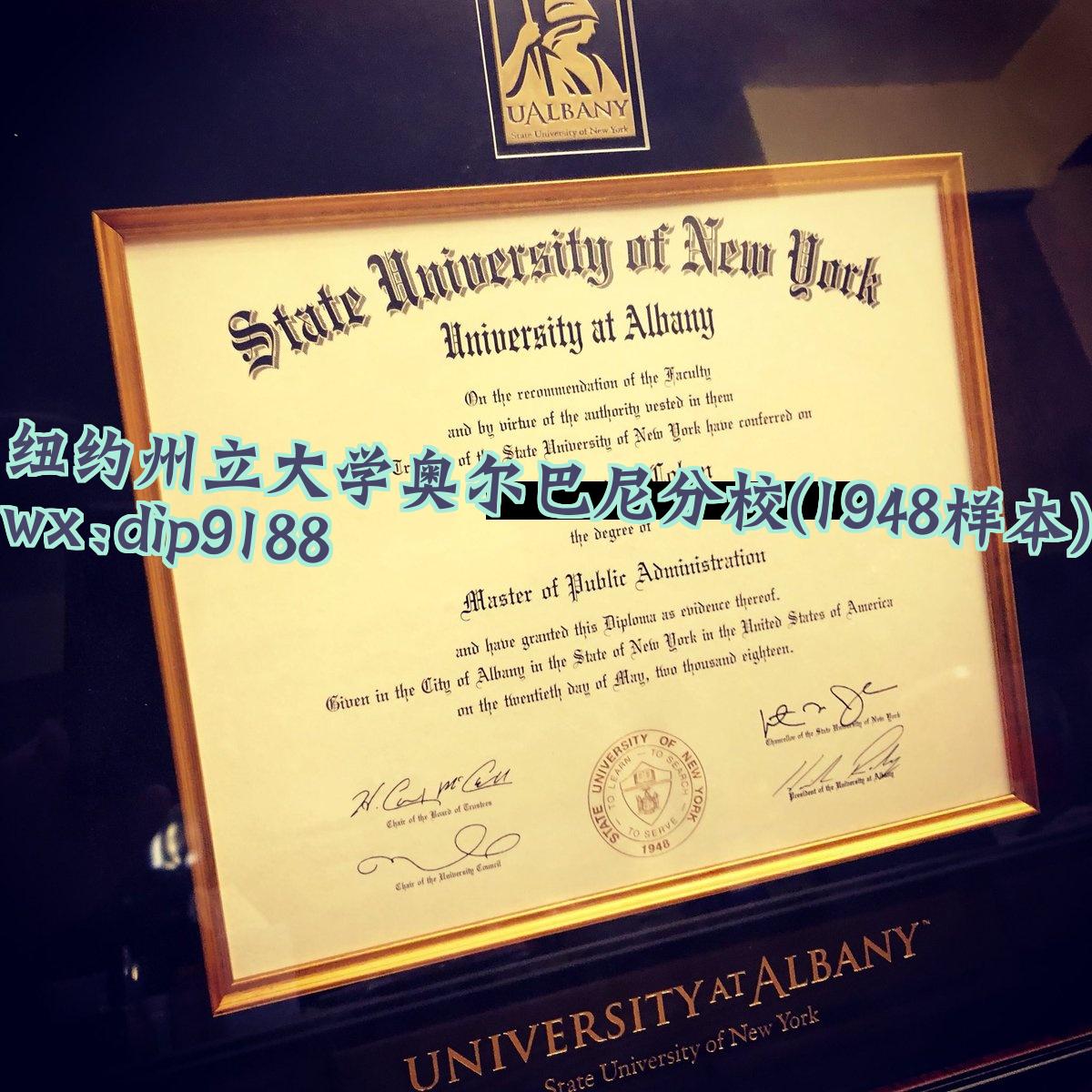 纽约州立大学奥尔巴尼分校学历1948毕业证样本图