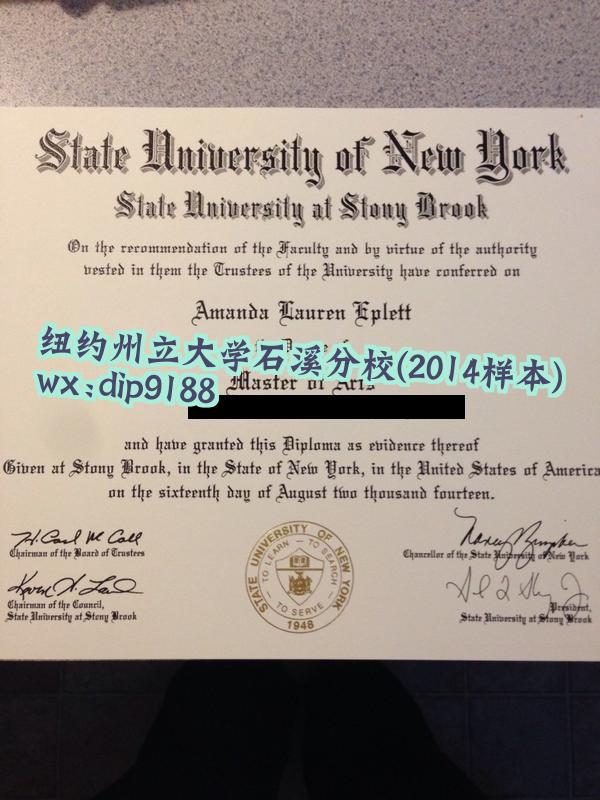 纽约州立大学石溪分校学历2014毕业证样本图