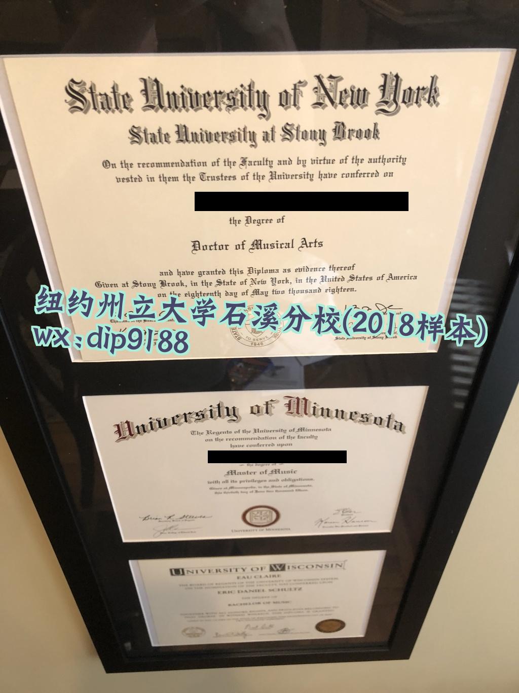 纽约州立大学石溪分校学历2018毕业证样本图