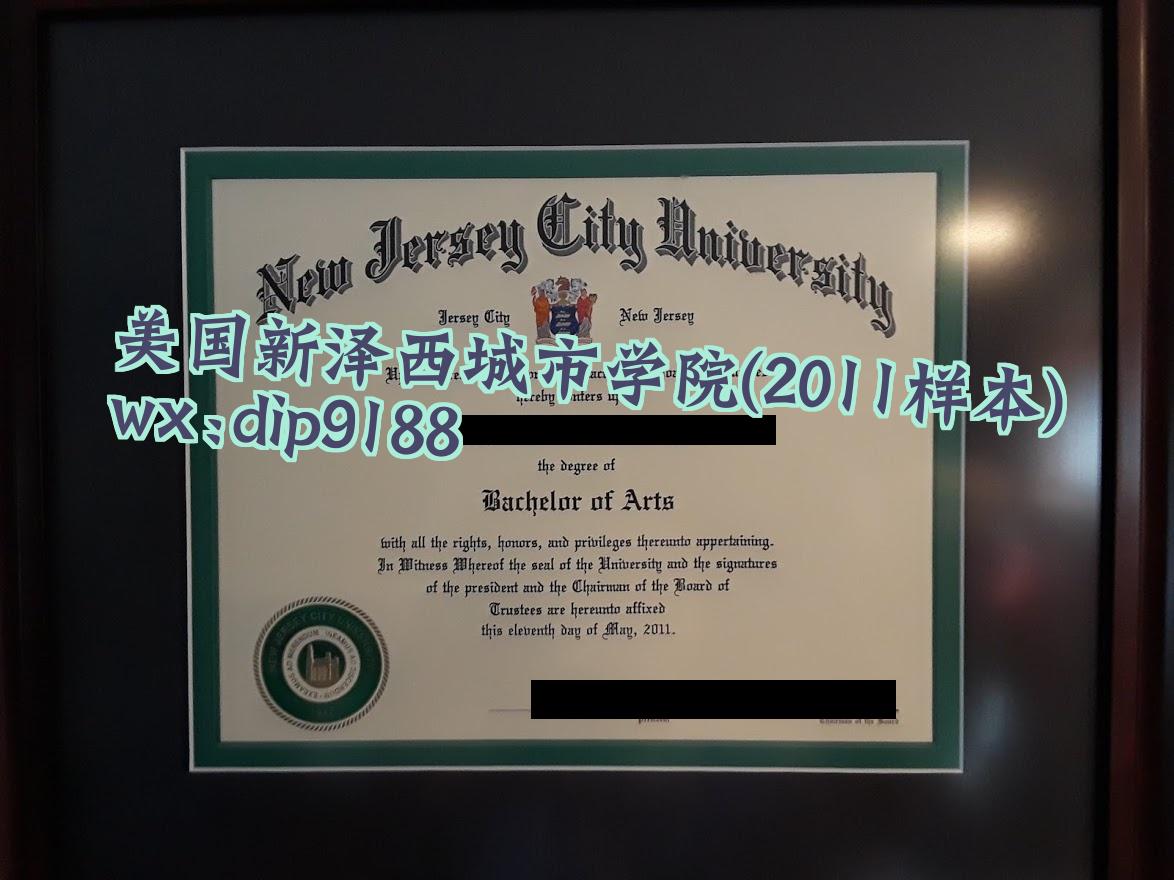 美国新泽西城市学院学历2011毕业证样本图