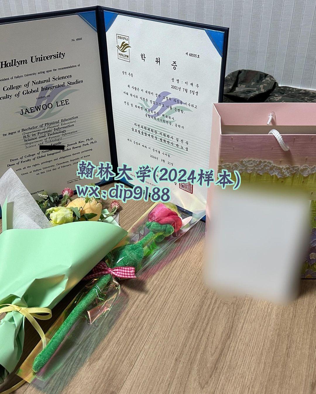 翰林大学学历2024毕业证样本图