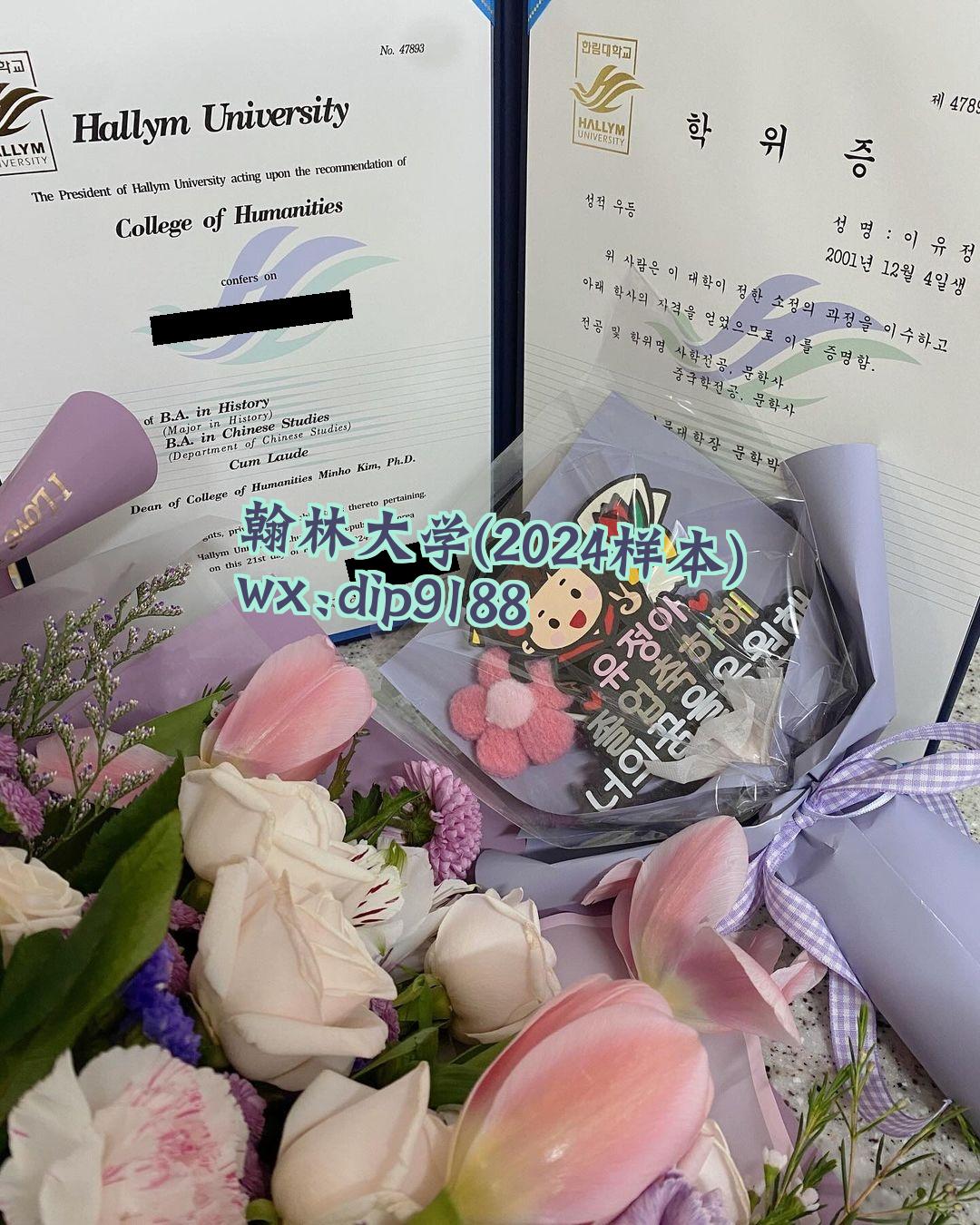 翰林大学学历2024毕业证样本图
