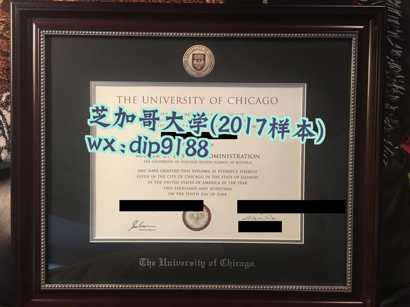 芝加哥大学学历2017毕业证样本图