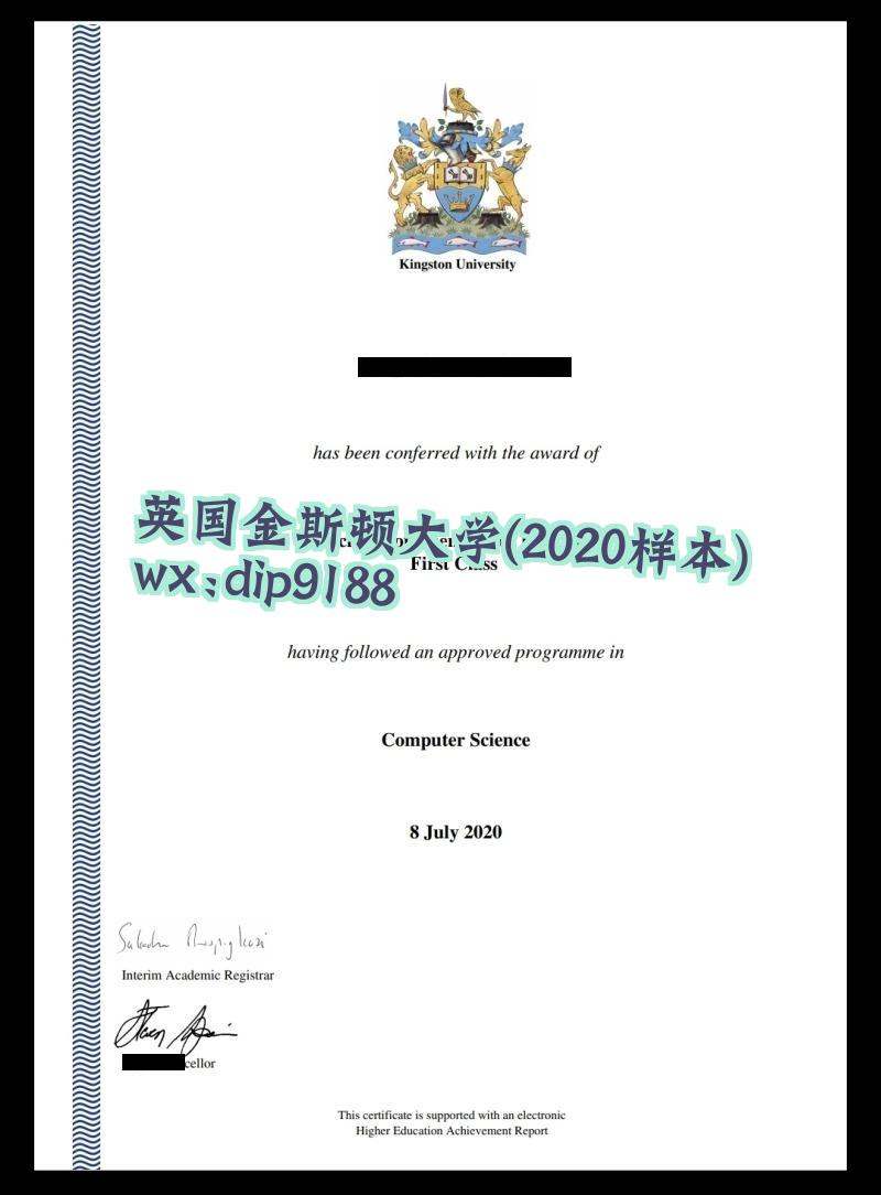 英国金斯顿大学学历2020毕业证样本图