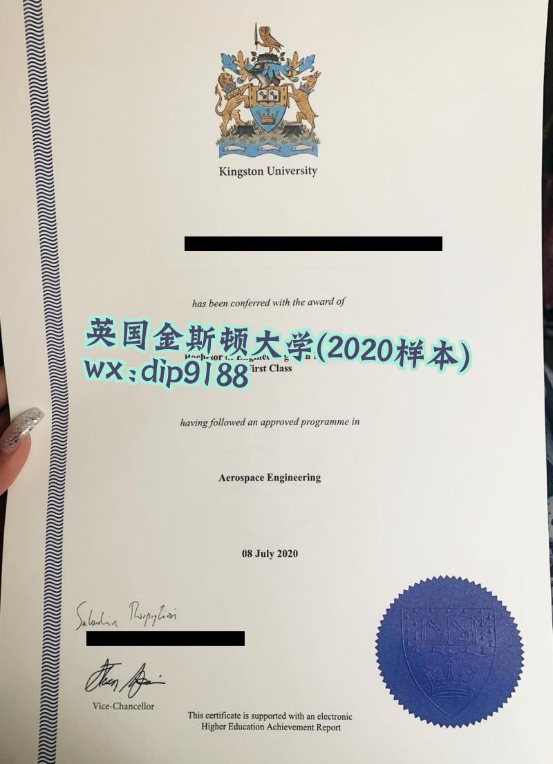 英国金斯顿大学学历2020毕业证样本图