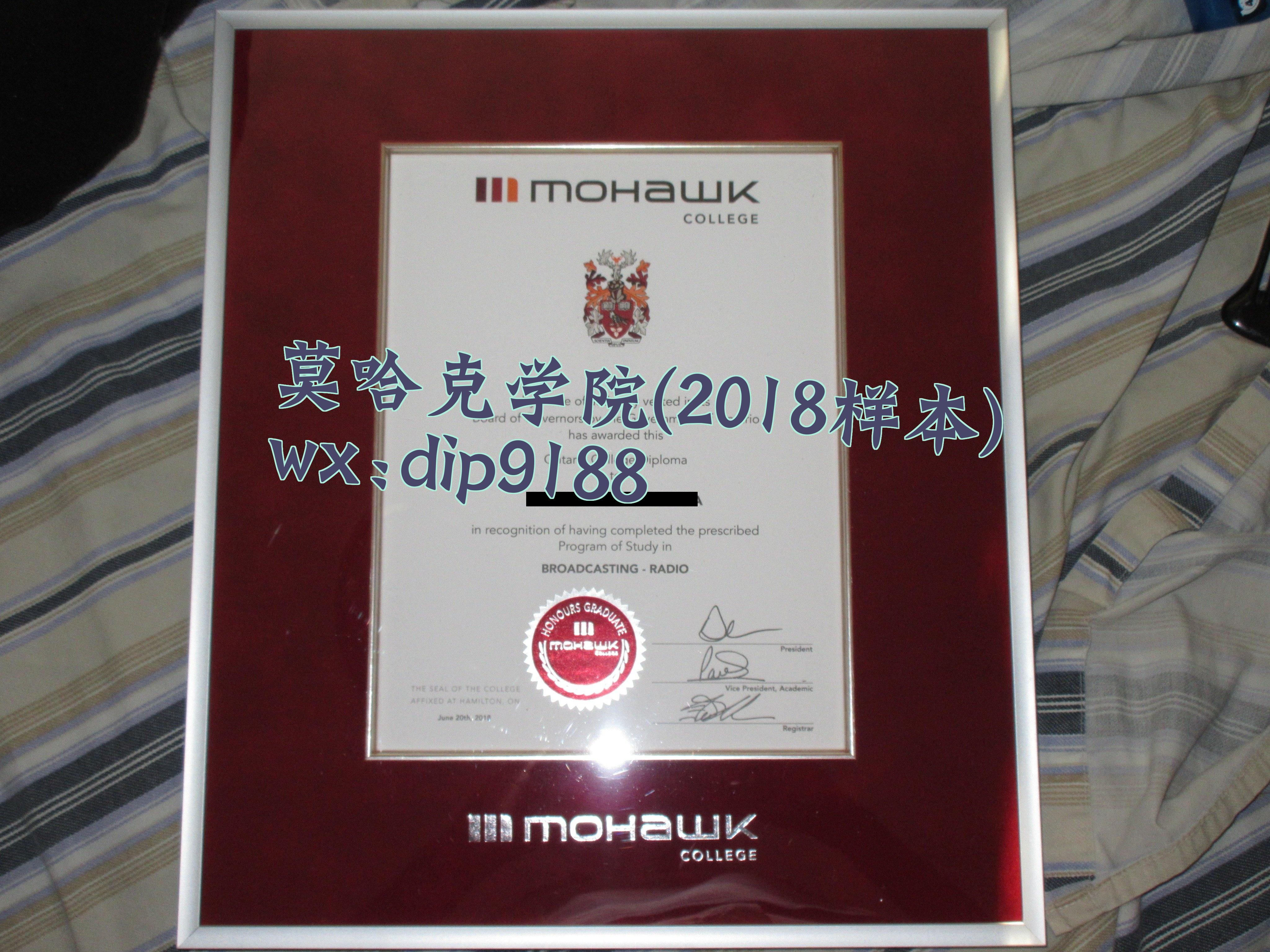 莫哈克学院学历2018毕业证样本图