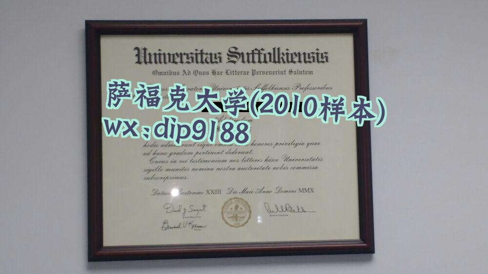 萨福克大学学历2010毕业证样本图