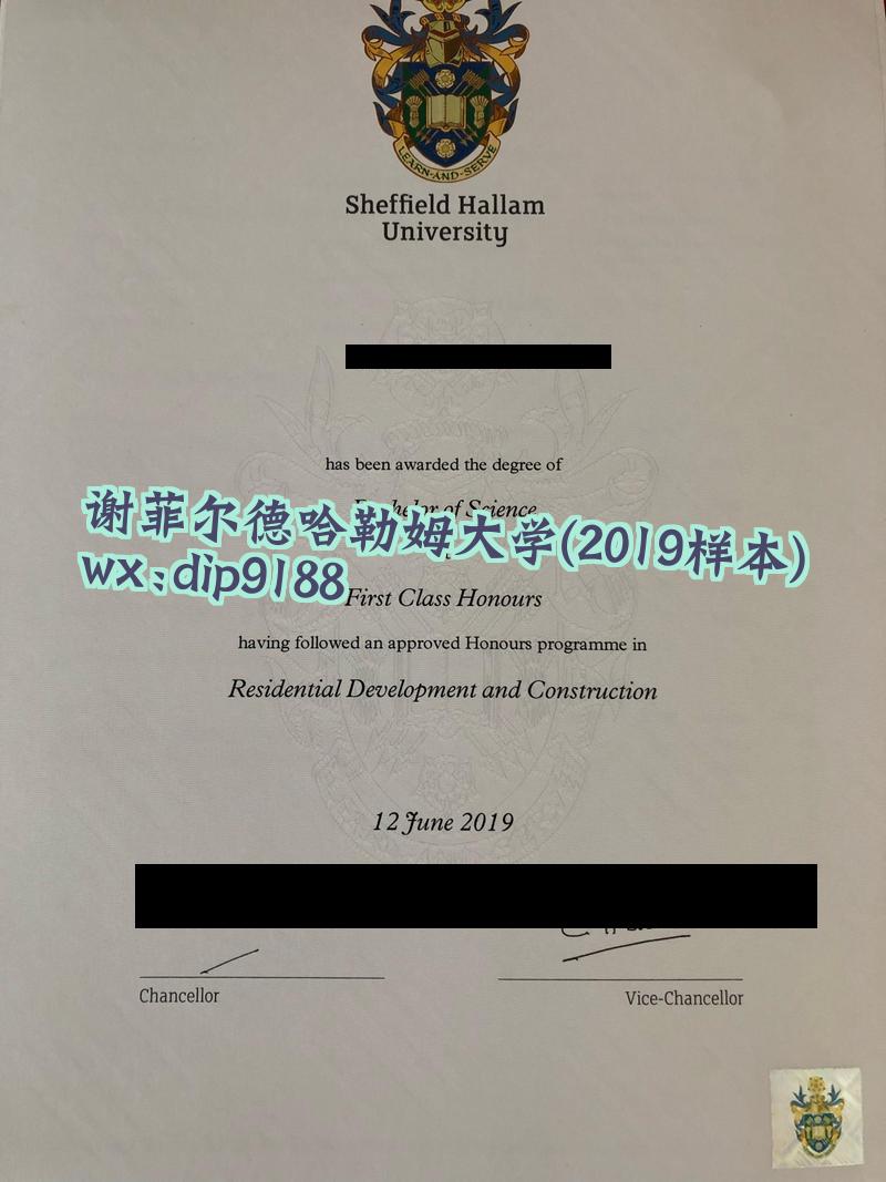 谢菲尔德哈勒姆大学学历2019毕业证样本图