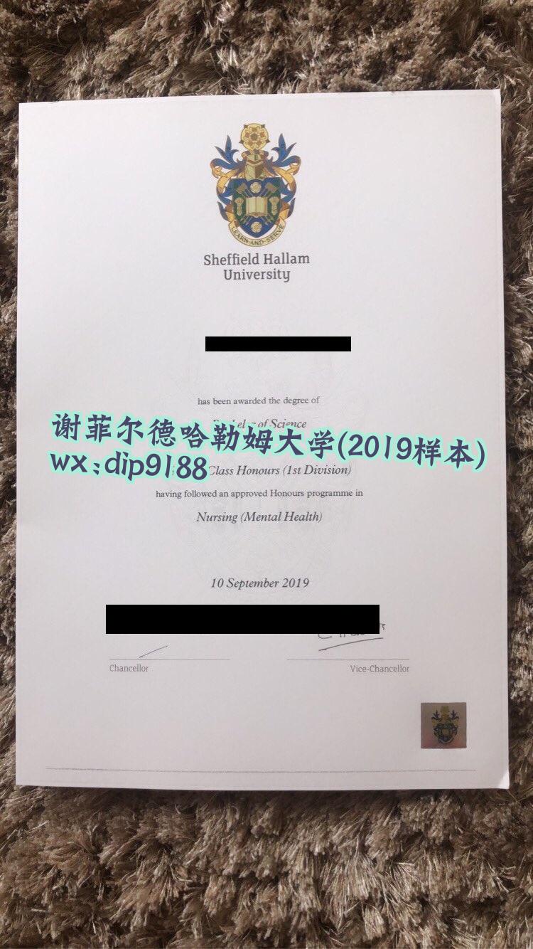谢菲尔德哈勒姆大学学历2019毕业证样本图