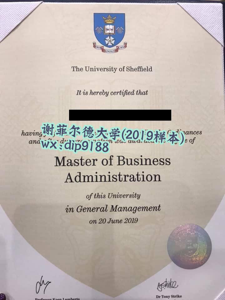 谢菲尔德大学学历2019毕业证样本图