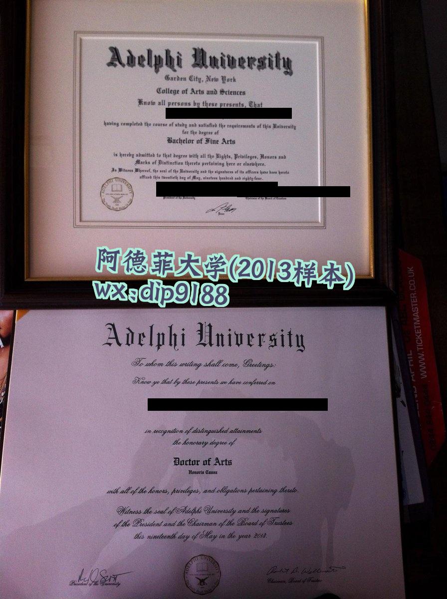阿德菲大学学历2013毕业证样本图