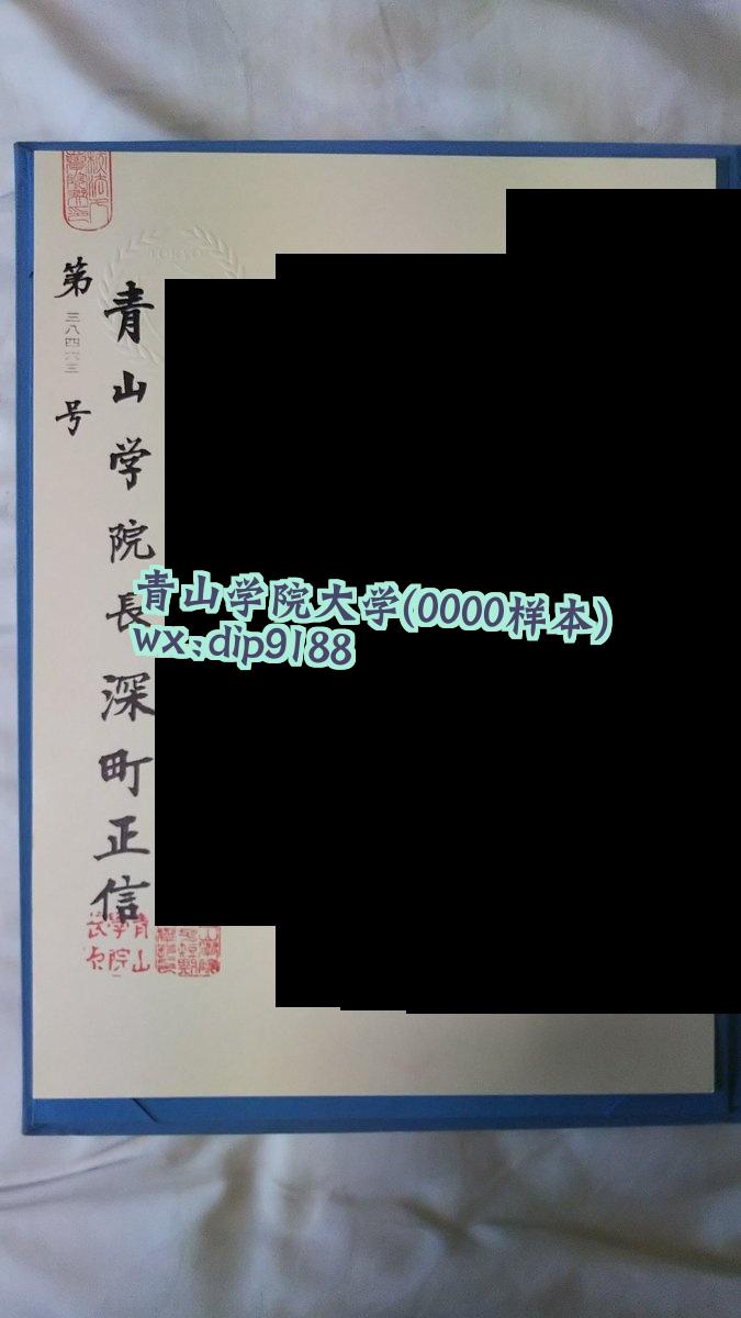 青山学院大学学历0000毕业证样本图