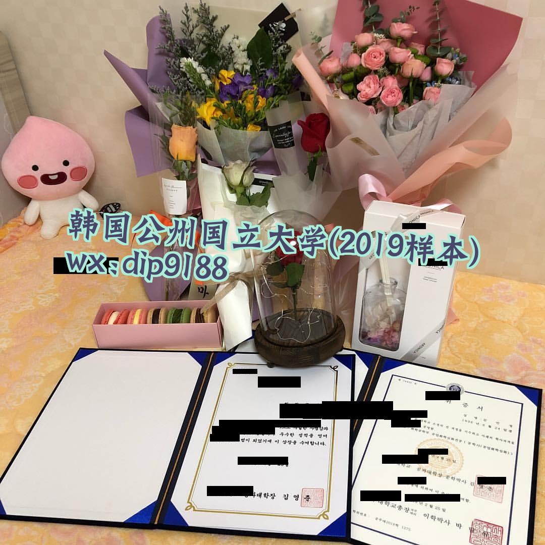 韩国公州国立大学学历2019毕业证样本图