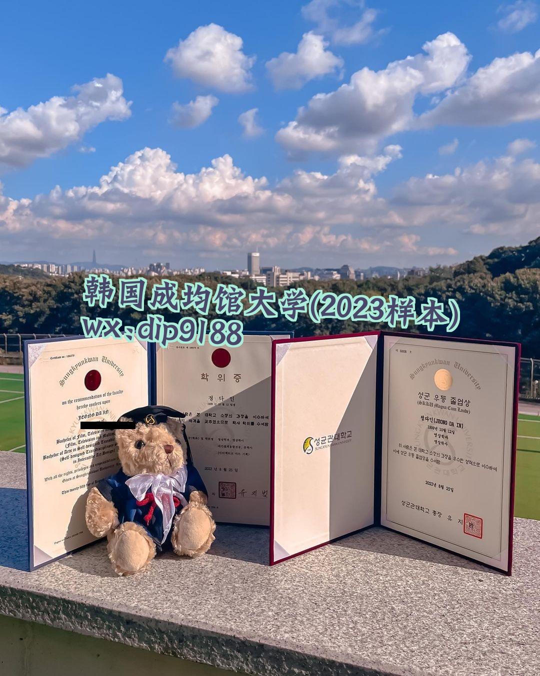 韩国成均馆大学学历2023毕业证样本图