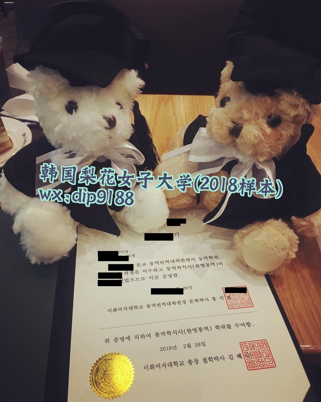 韩国梨花女子大学学历2018毕业证样本图