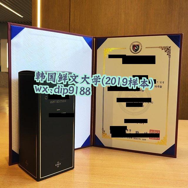 韩国鲜文大学学历2019毕业证样本图