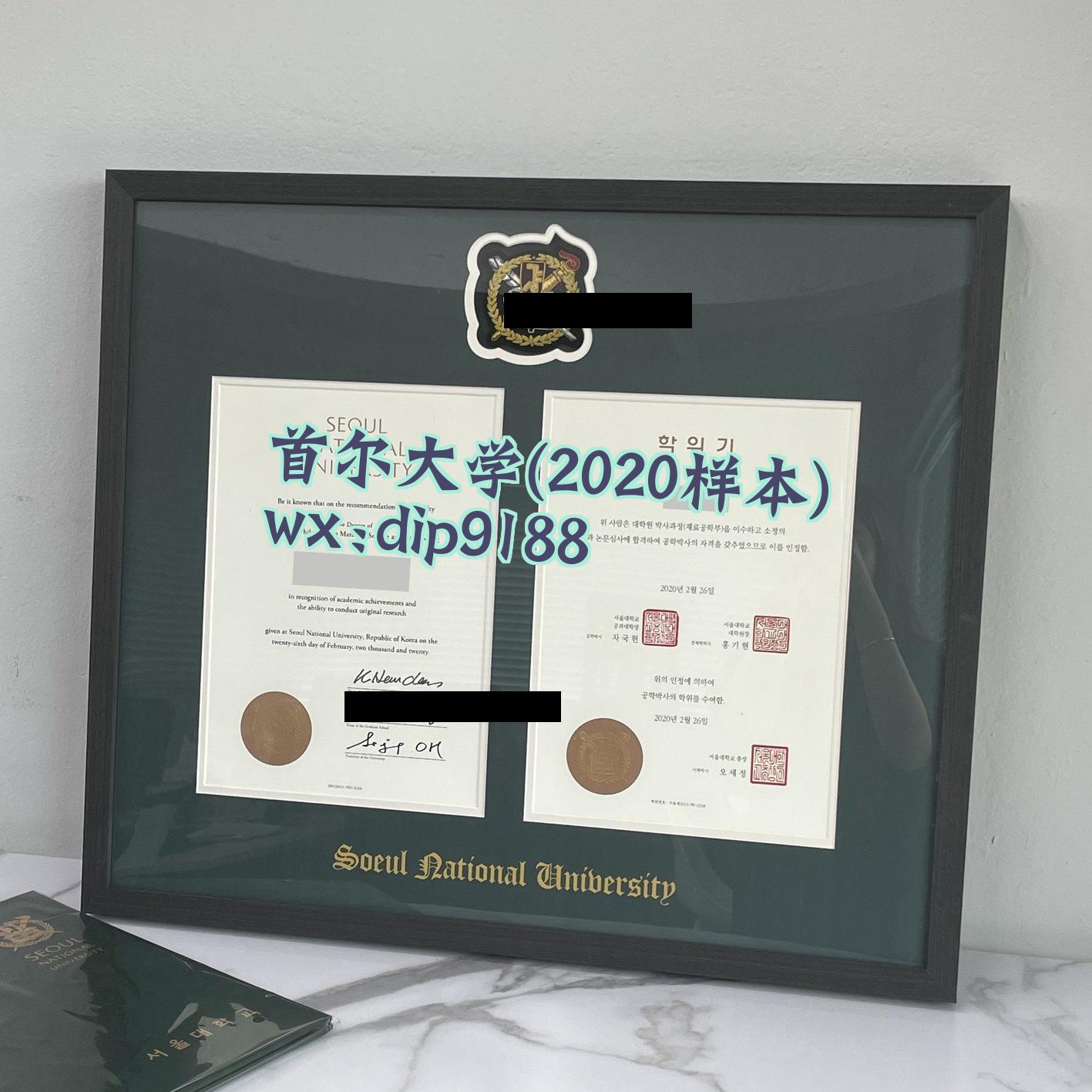 首尔大学学历2020毕业证样本图