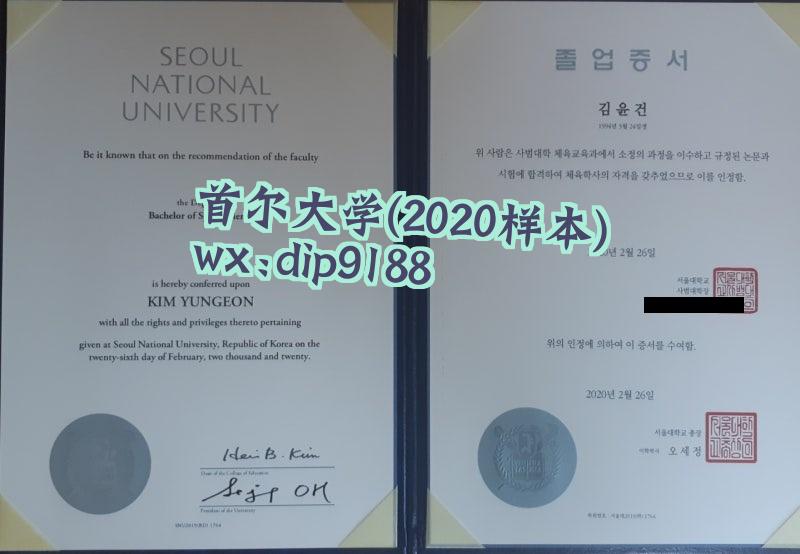 首尔大学学历2020毕业证样本图